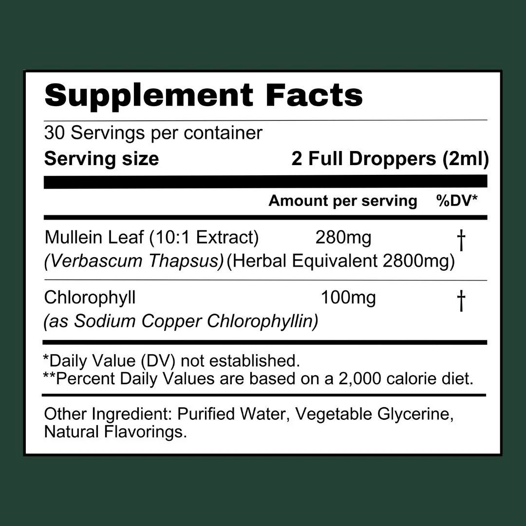Zeara® Mullein + Chlorophyll Drop
