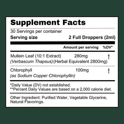 Zeara® Mullein + Chlorophyll Drop